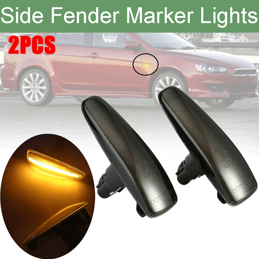 For Mistubishi Lancer Outlander Sport Mirage Side Marker Lights Turn Signal Lamp