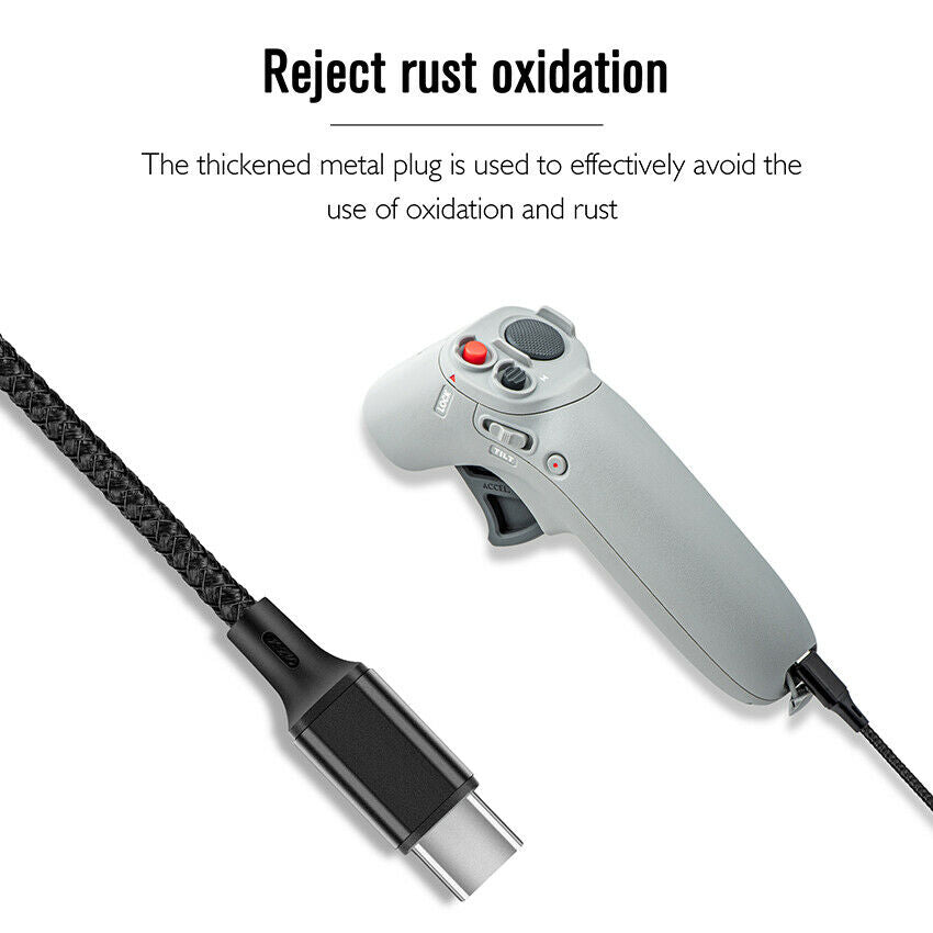 Type-C Charging Cable For DJI FPV Combo Drone Remote Control Glasses Battery