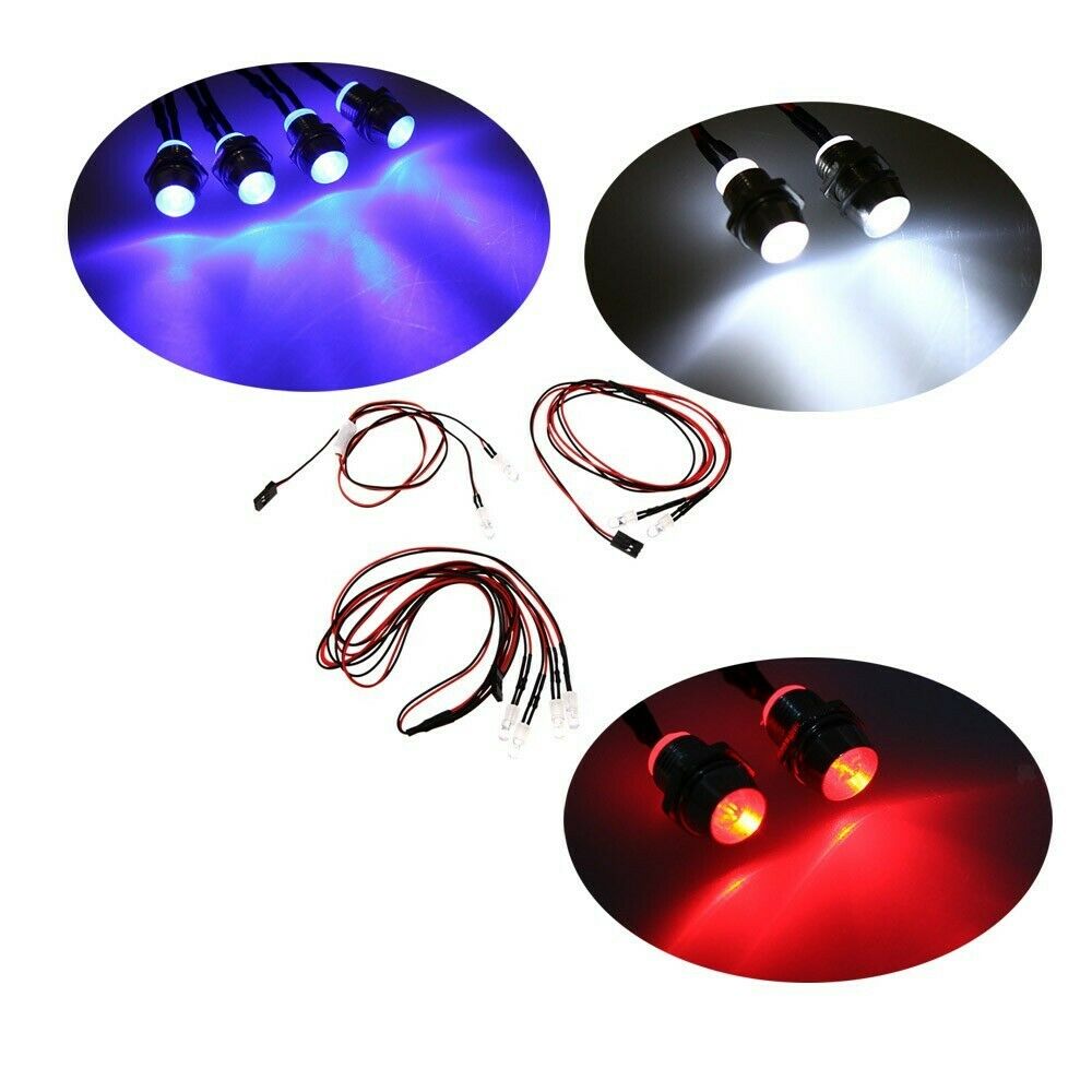 5mm Tail Lights Turn Signal Lights Suit for 1:10 RC Car Color Blue Red White