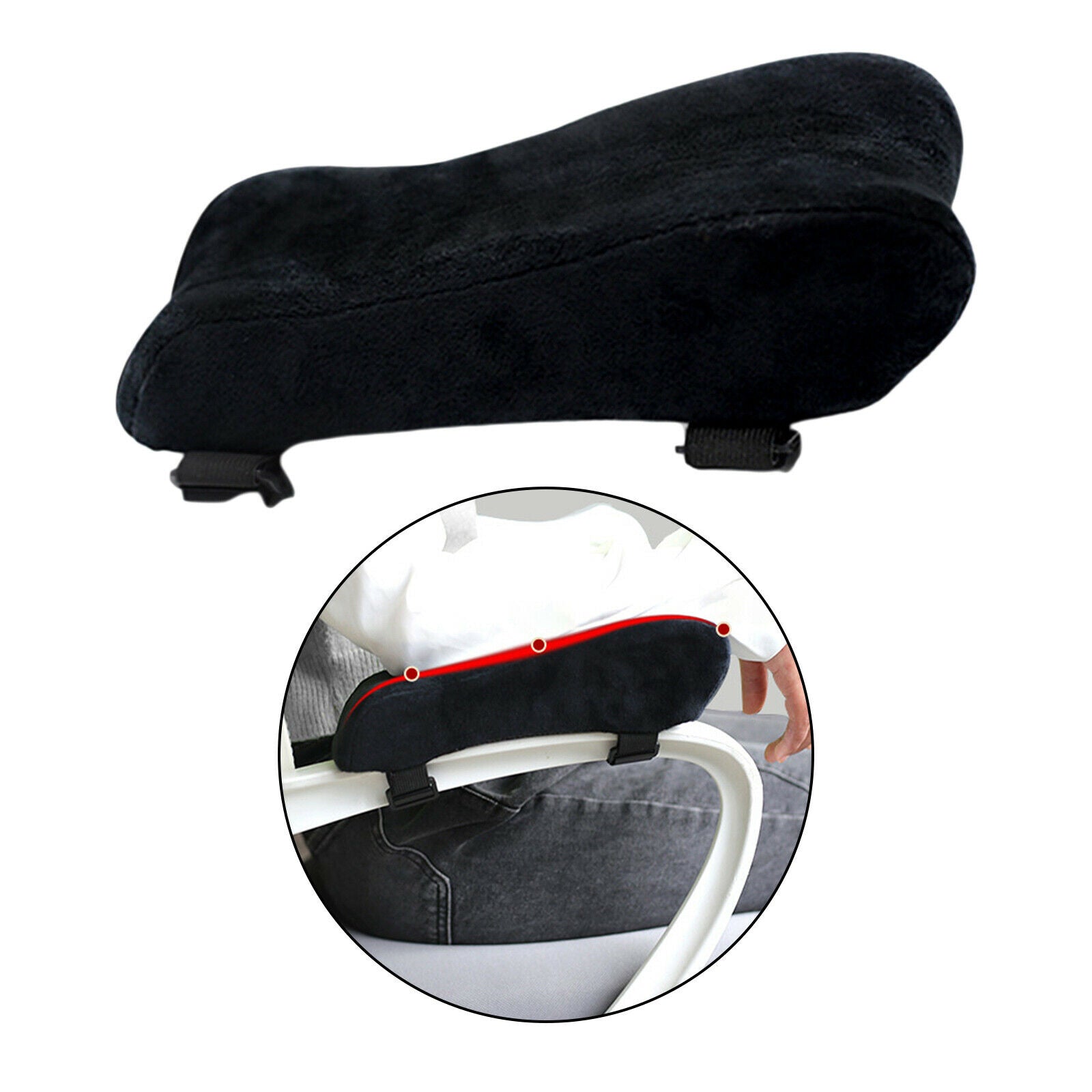 Soft Memory Foam Home Office Gaming Chair Armrest Pads Cushion Elbow Pillow