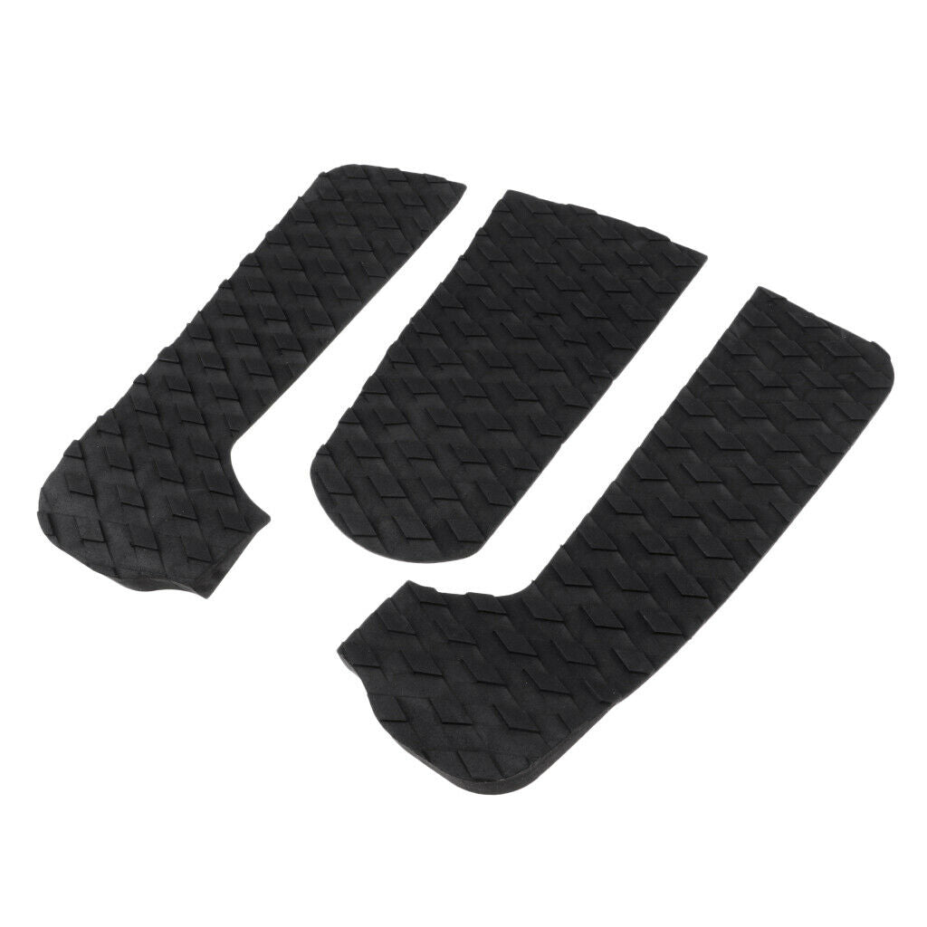 3Pcs Surfboard Traction Pad Kiteboard Tail Pad Surf Full Deck Grip Foot Pad