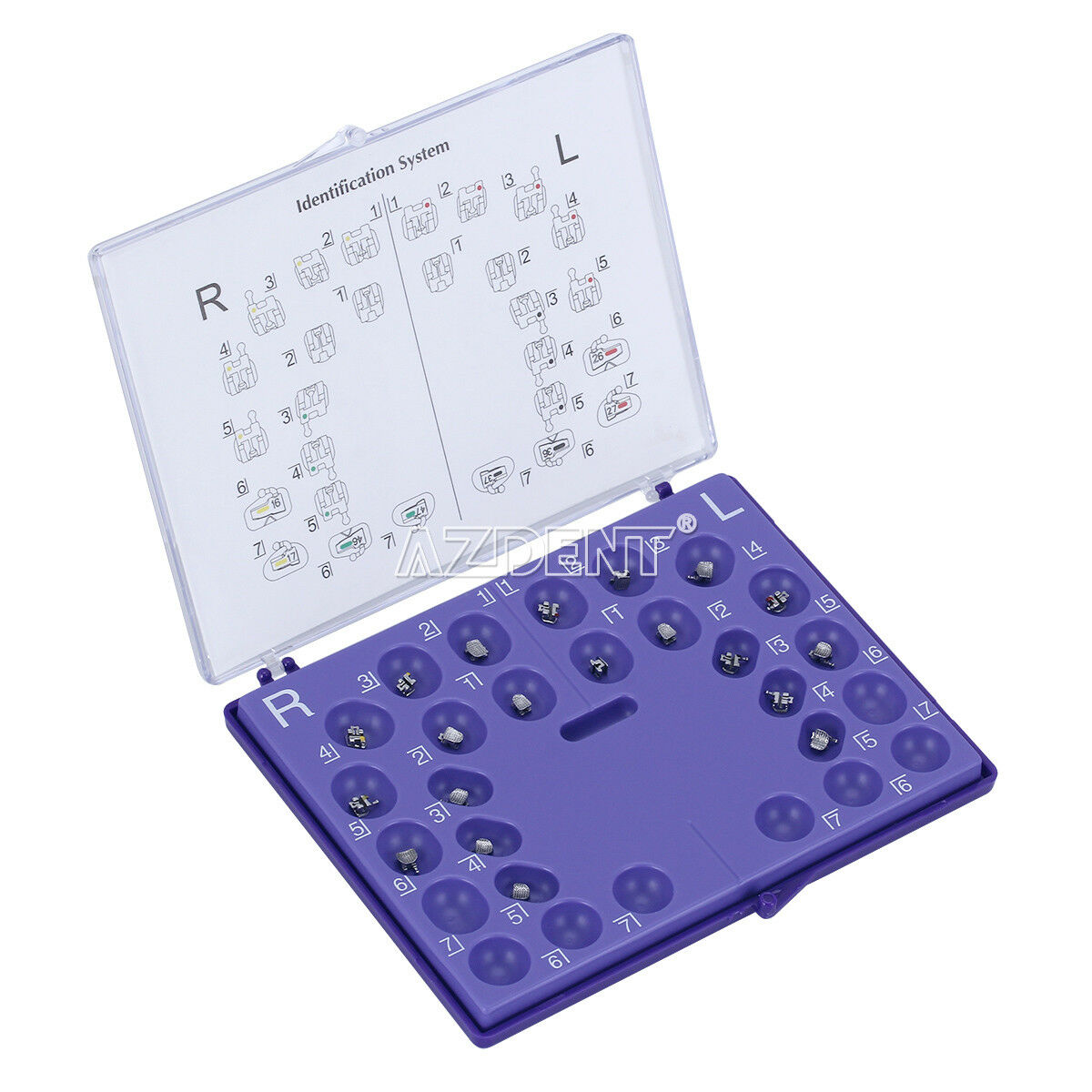5Packs Dental Self-Ligating Bracket Orthodontic Roth .022 Hooks 3 4 5 ORMAER CA
