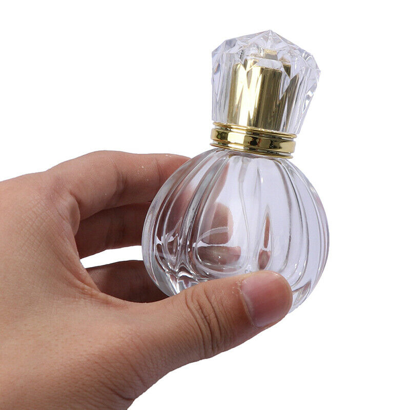 50ml Portable Clear Travel Refillable Spray Perfume Glass Empty Bottle HF Fx