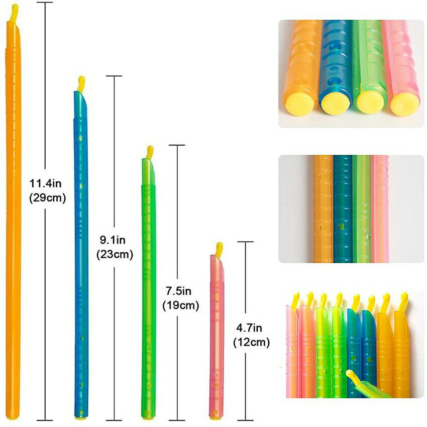 16PCS Useful Plastic Bag Clip Seal Stick Storage Bar Storage Bag Sealer Clamp