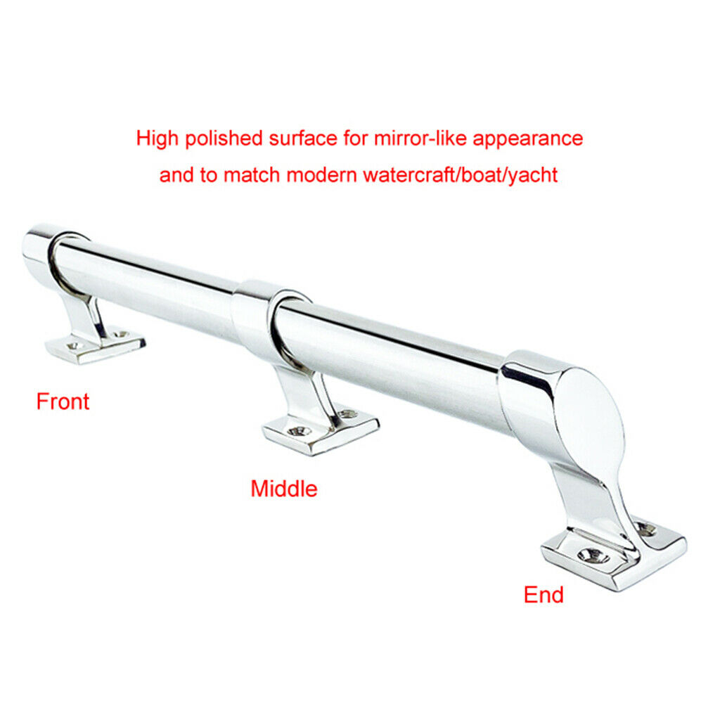 7/8inch Stainless Steel Marine Hand Rail Tube Fitting Left End Stanchion Boat