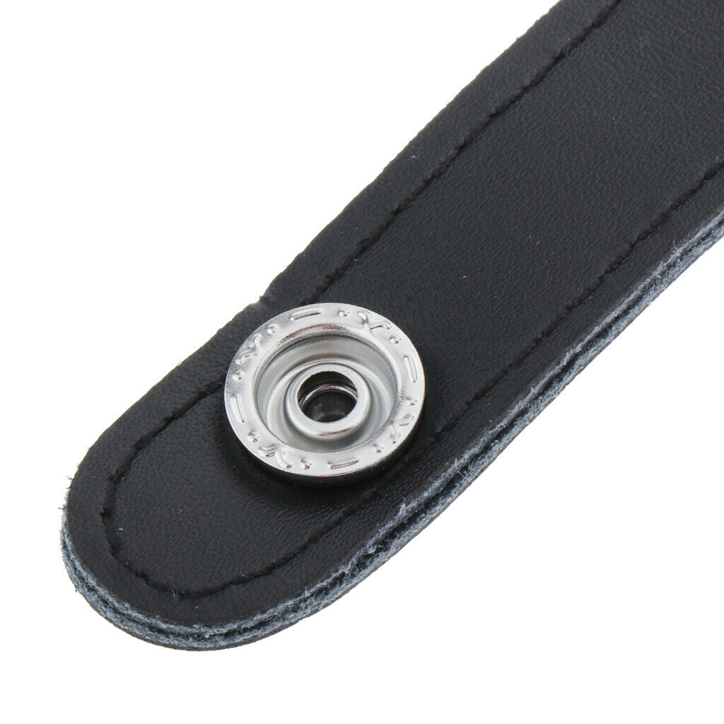 Black Accordion Bellows Straps with Metal Extension Film for Accordion 8.6cm