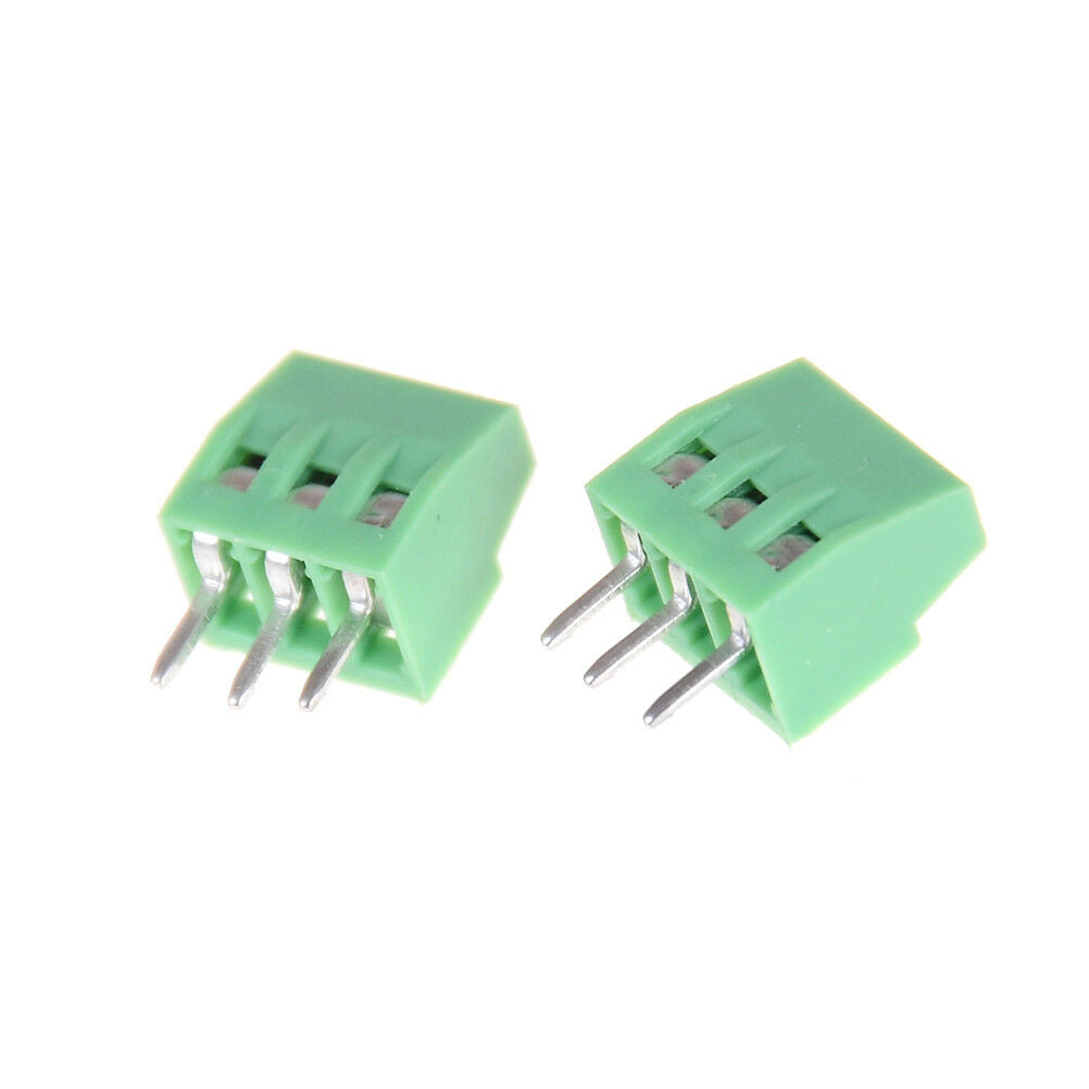 10pcs 3 Poles KF128 2.54mm PCB Universal Screw Terminal Bloc.l8
