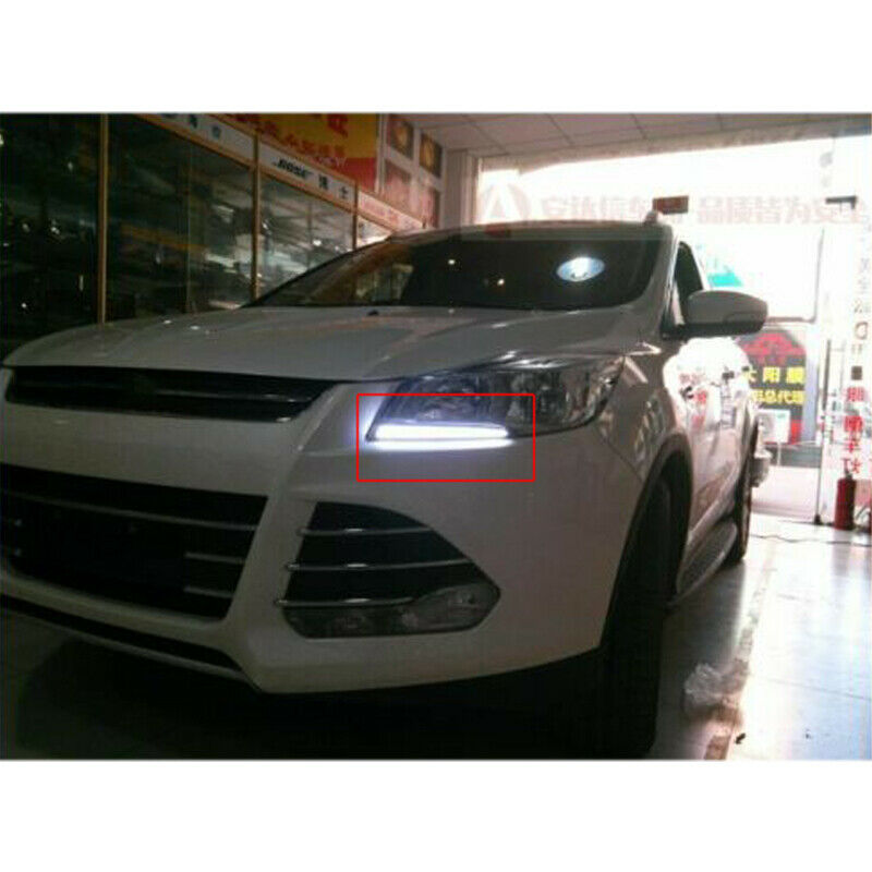 LED Daytime Running Lights DRL Turn Signals Fit for Ford Kuga Escape 2013-16