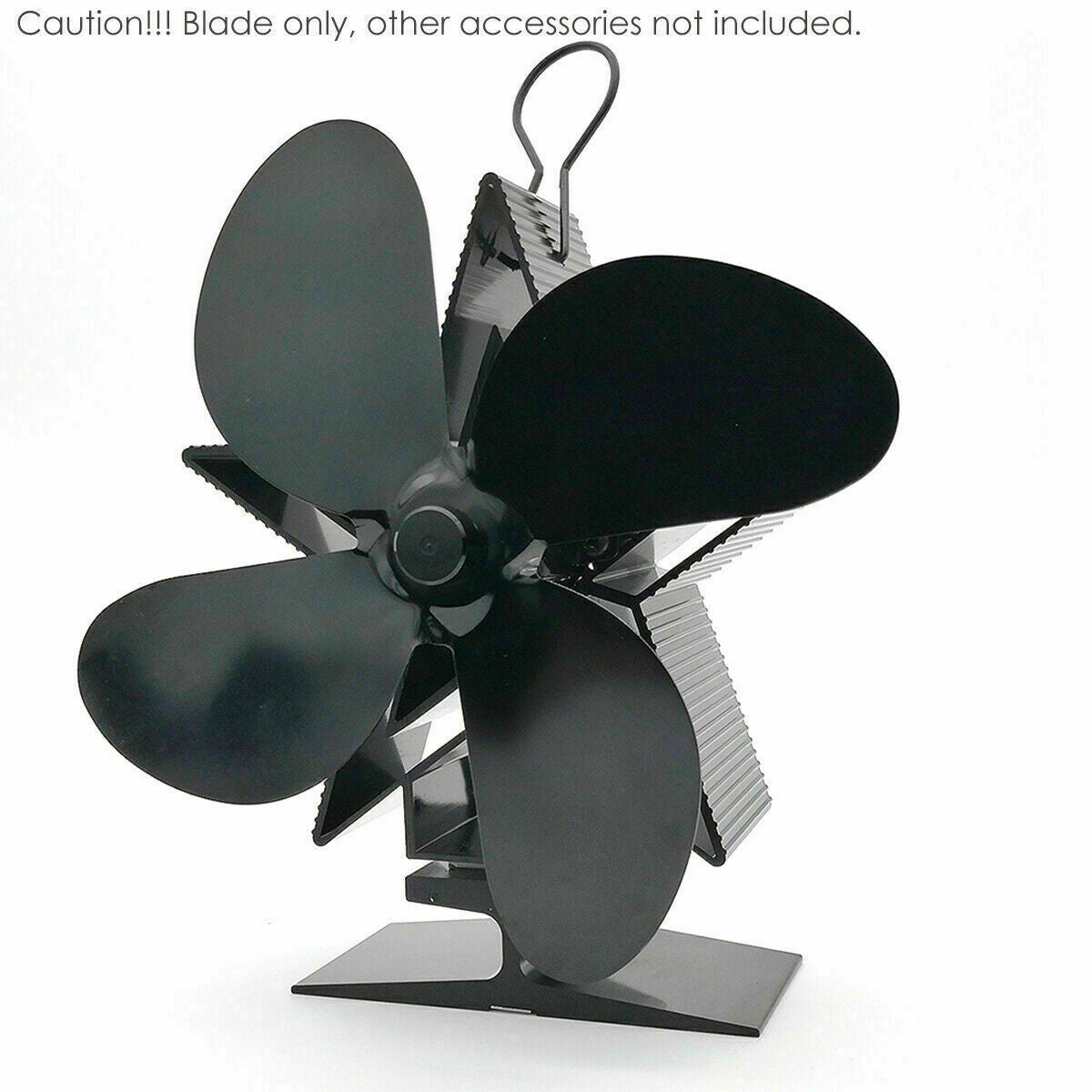 4 Blade Stove top Fan Heat Powered Log Wood Burner Eco Friendly Mini Fan Leaf