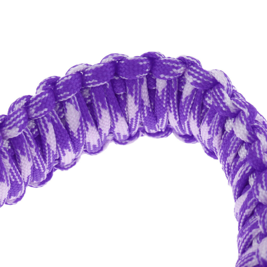 Handmade Weaving Paracord Handle Holder for 20oz 30oz Tumbler Cup - Purple,