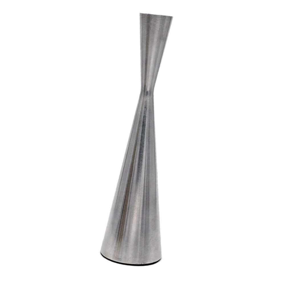 Pillar Dinner Candle Holder Candleholder Stand for Wedding Decor Silver_M