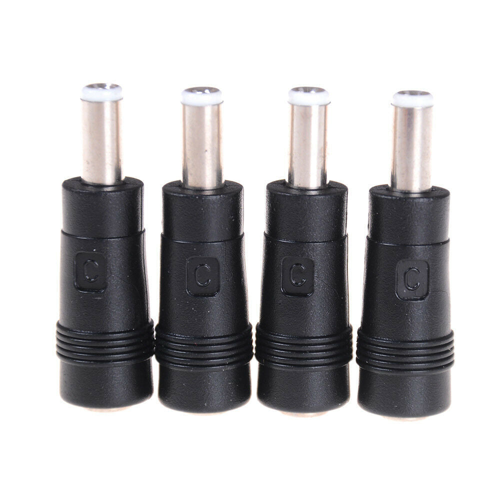 4pcs 5.5x2.1mm Female to 5.5x2.5mm Male DC Power Plug Connector Adapter