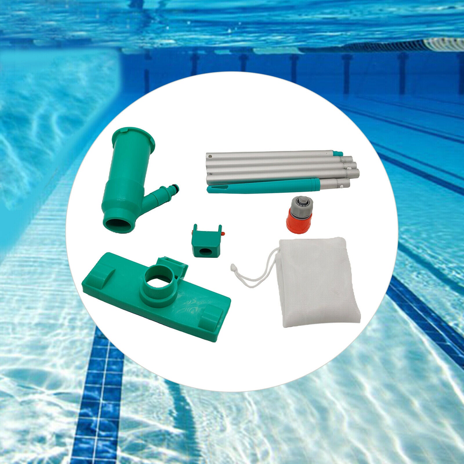 Pool Vacuum Jet Cleaner with Brush for Above Ground Pools Spas US Joint