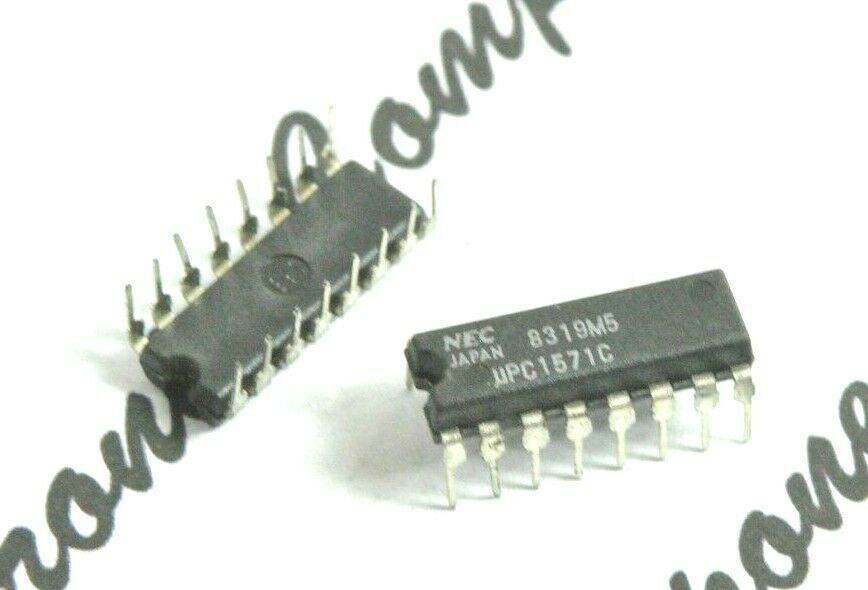 1PCS - NEC uPC1571C DIP-16 Integrated Circuit (IC) - NOS