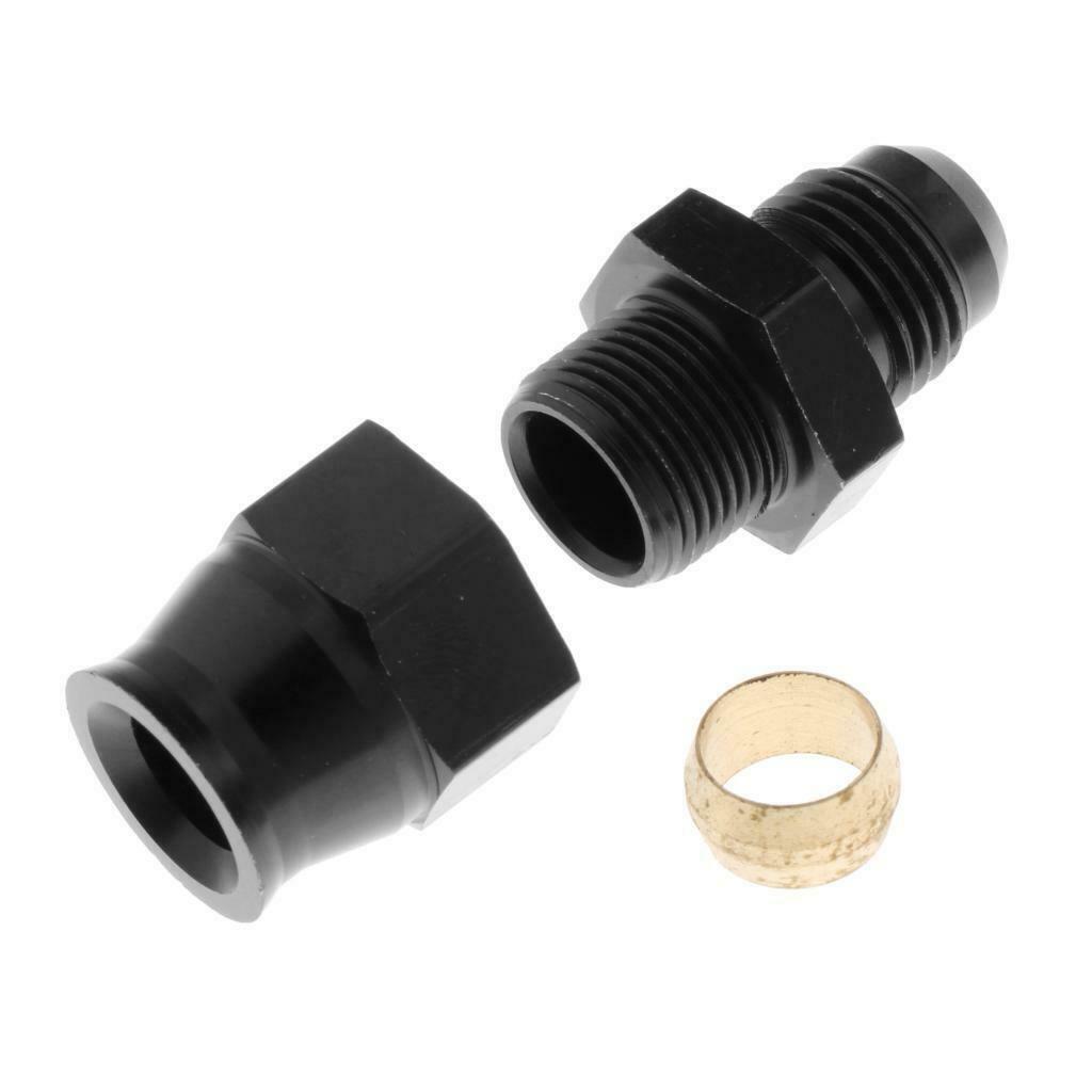 3/8 "9.52mm OD Alloy Tube to 6AN Male Flare Hose Fitting Adapter