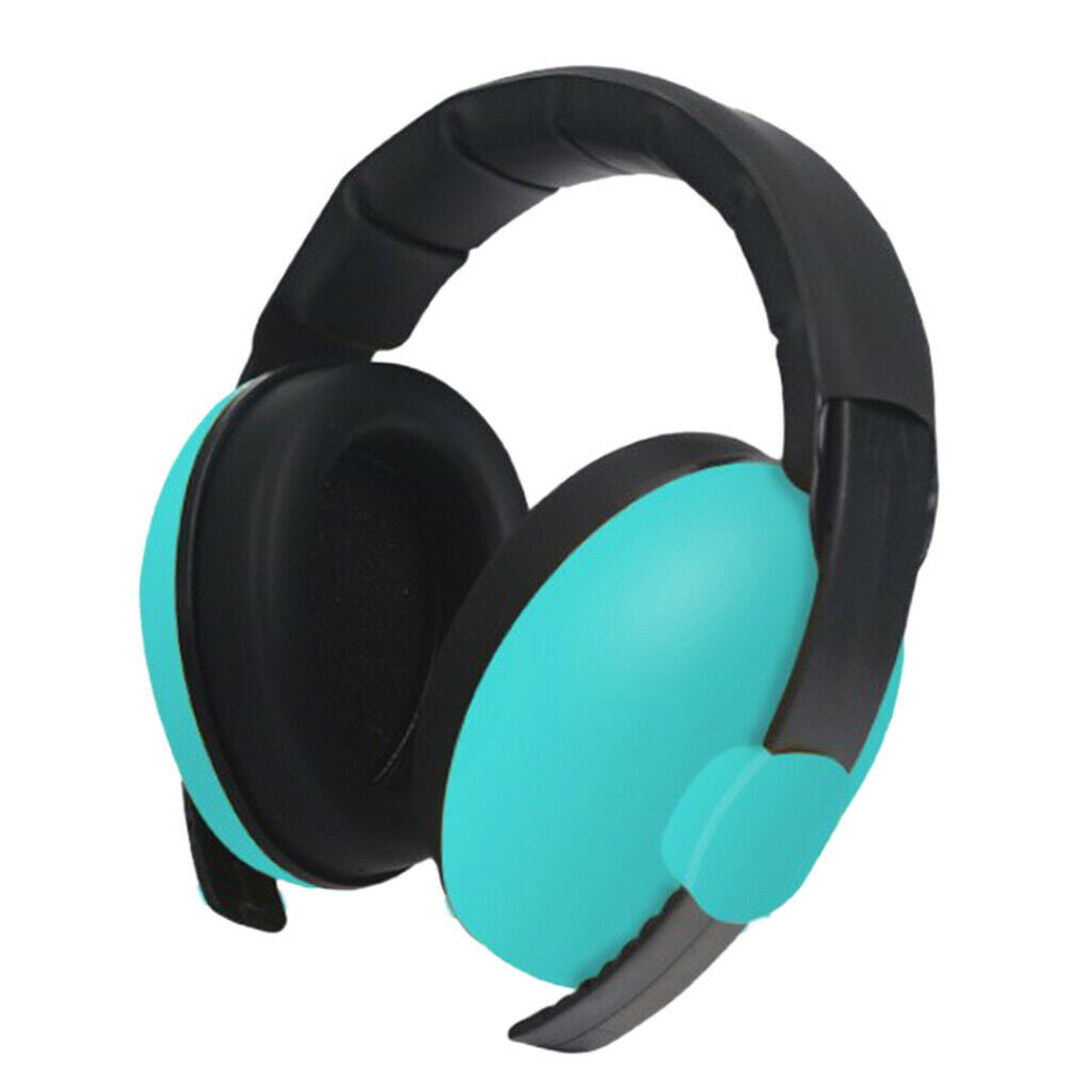 2x Kids Ear Defenders Noise Reduction Protector Muff Earmuffs Green