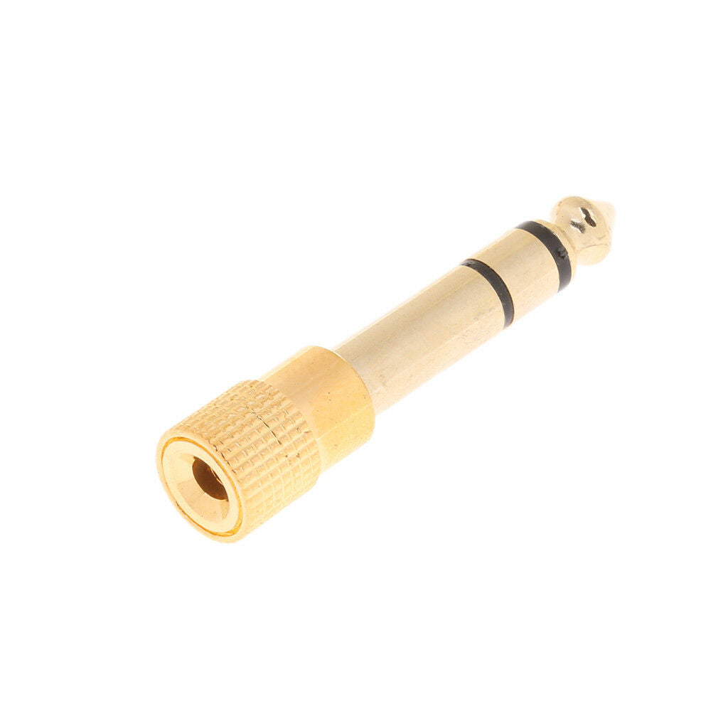 5pieces 6.35mm 1/4 inch   Male to 3.5mm 1/8 inch Female Audio Adapter