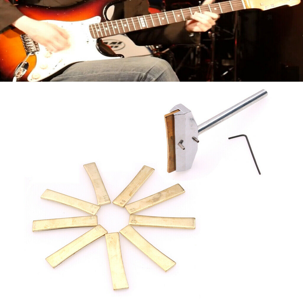 Guitar Repair Tool Fretboard Press Caul with Press Caul Insert Wrench Golden