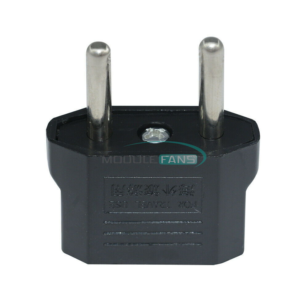 10PCS US USA to EU Euro Europe AC Power Plug Converter Travel Adapter Charger