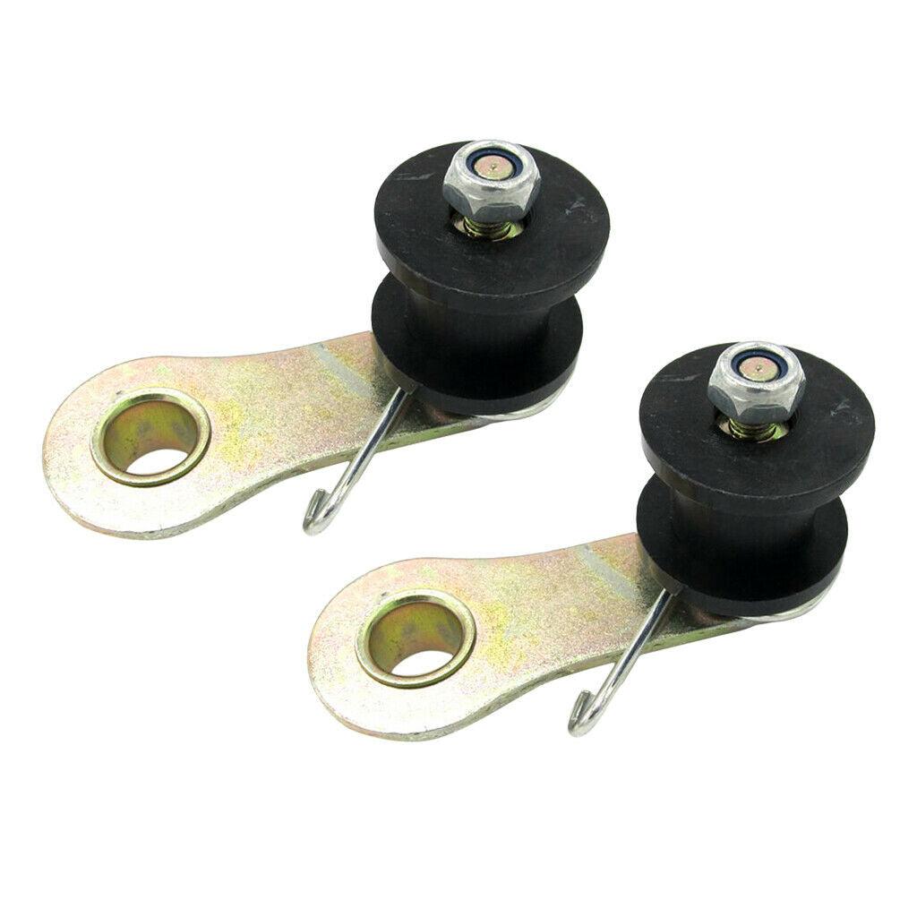 2 Pieces Motorcycle Chain Tensioner Roller w/ Spring for Dirt Bike Moto New