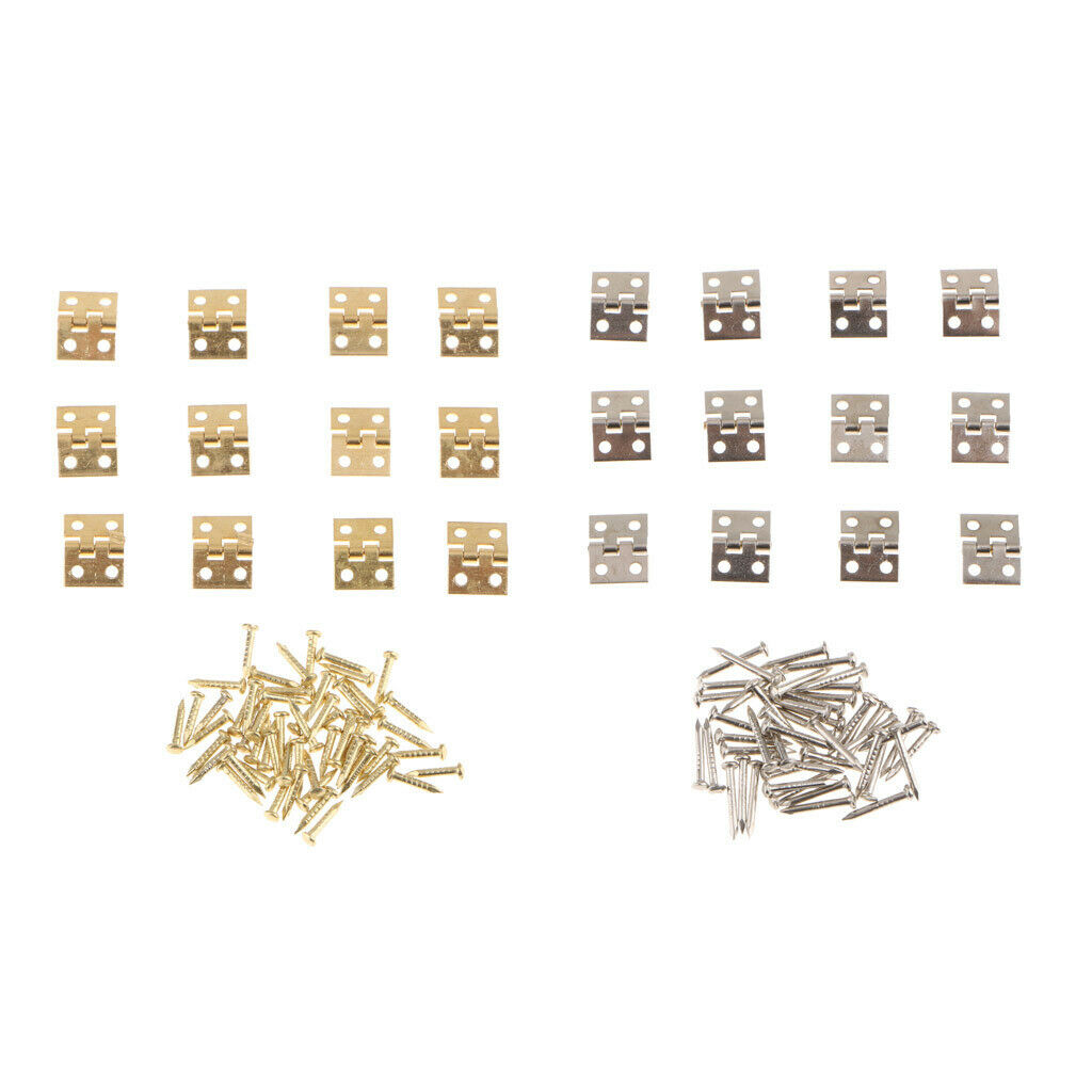 24 Pieces  Hinge Hinges with Screws Set