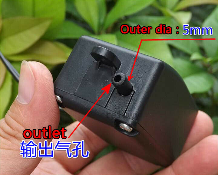 AC 220V Mini Aquarium Air Pump 1.2L/min Quiet Micro Oxygen Pump for Fish Tank