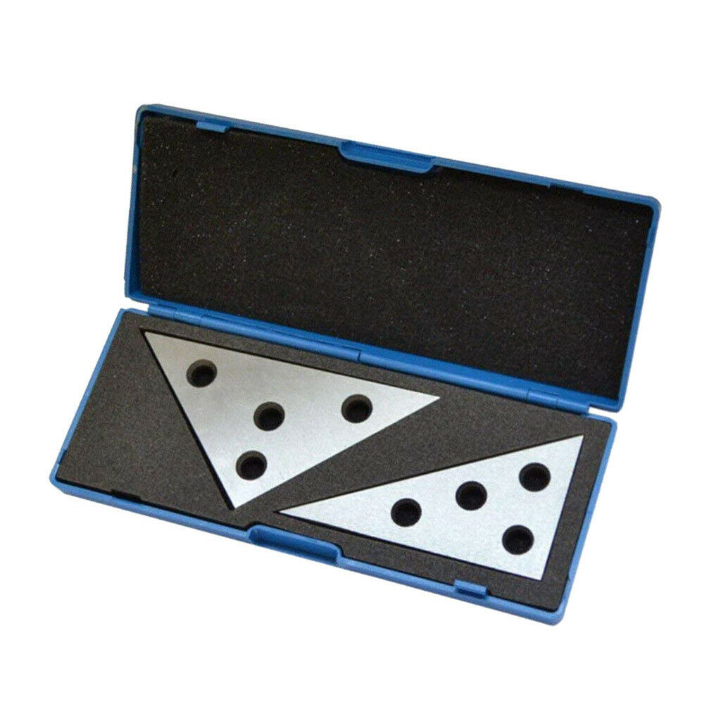 2Pcs/Set High Precision Angle block with 45/45/90 degree and 30/60/90 degree