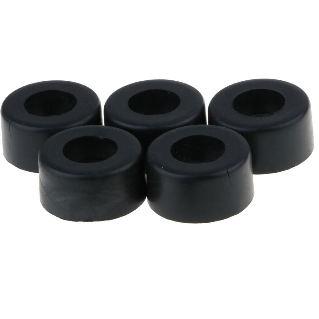 5 Pack 38x19mm Furniture Cabinet Round Rubber Case Feet Anti-Slip Circular