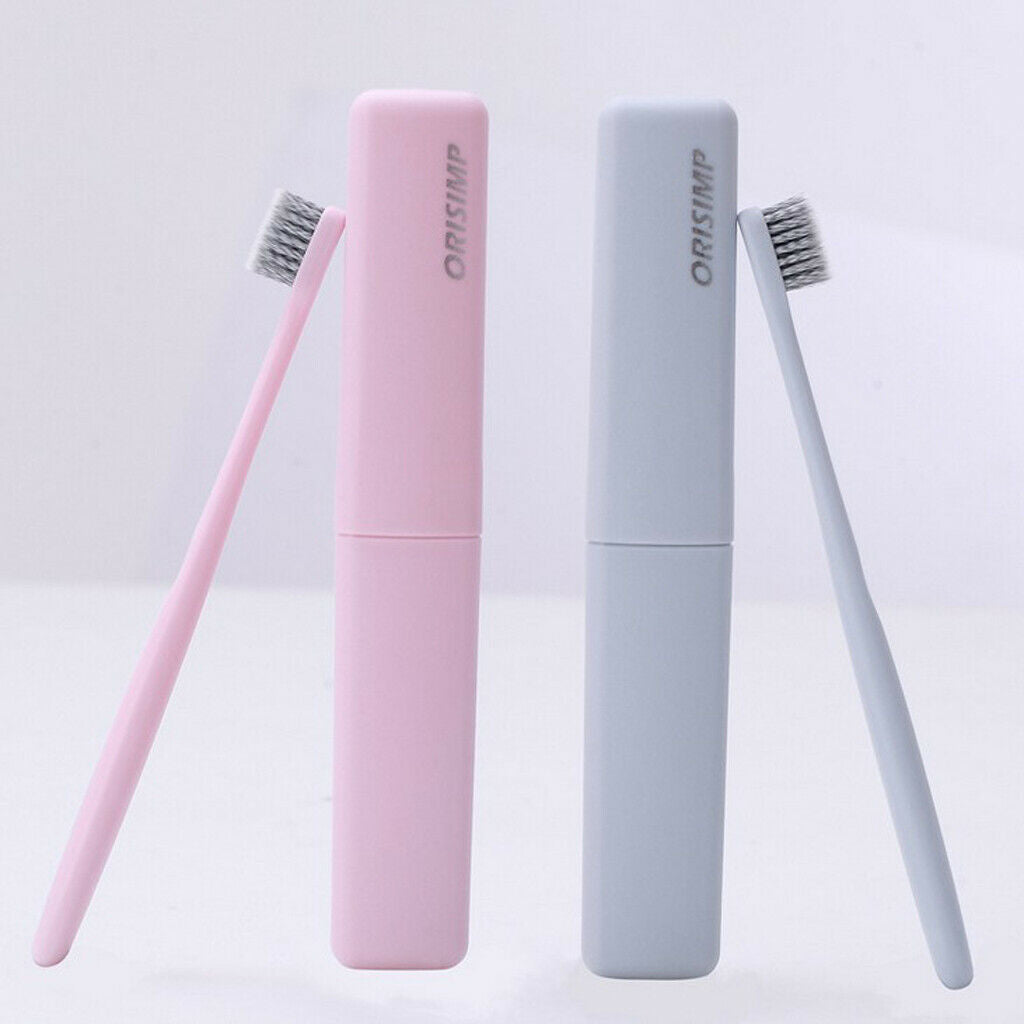 Adults Bamboo Charcoal Fiber Toothbrush Soft Bristle Tooth Brush Pink