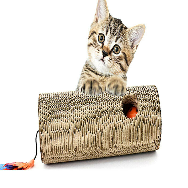 2 In 1 Creative Corrugated Cat Grabbing Pole Cat Grabbing Board Interacti.l8