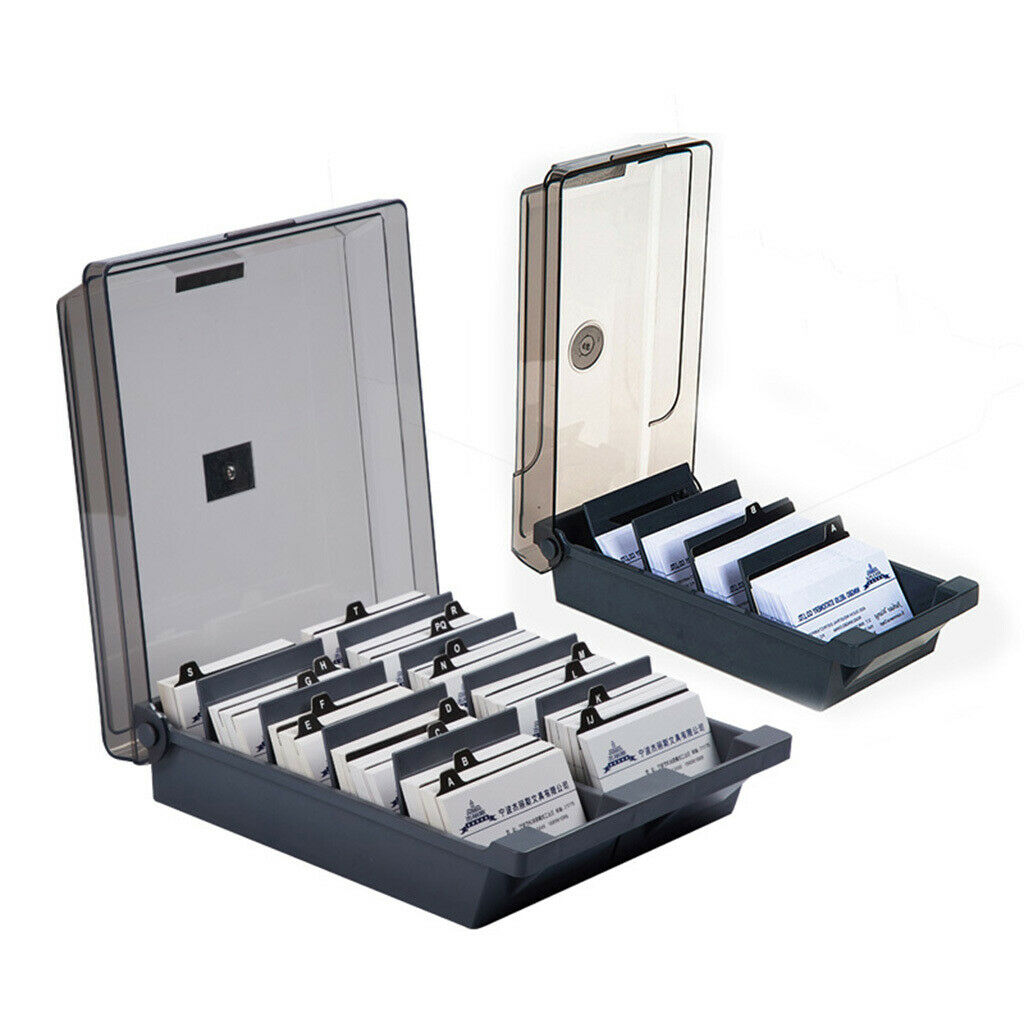 Business Card Holder ID Card Organizer 8 Divider Up to 1000 Standard cards