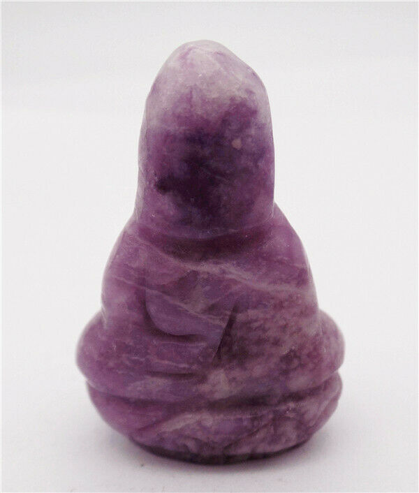 38x26x13mm Natural Amethyst Carved Avalokitesvara Decoration Reiki Statue HH8099