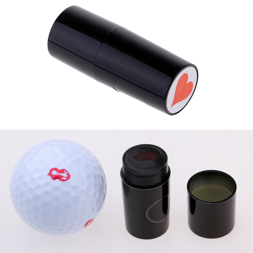 2Pcs Heart, Lips Shape Stamper Stamp Marker  Seal for Golf Training