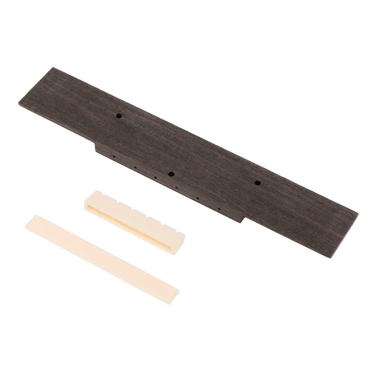 1 Set Rosewood Classical Guitar Bridge Pad+Saddle/Nut for 40 41 Inch Guitar Part