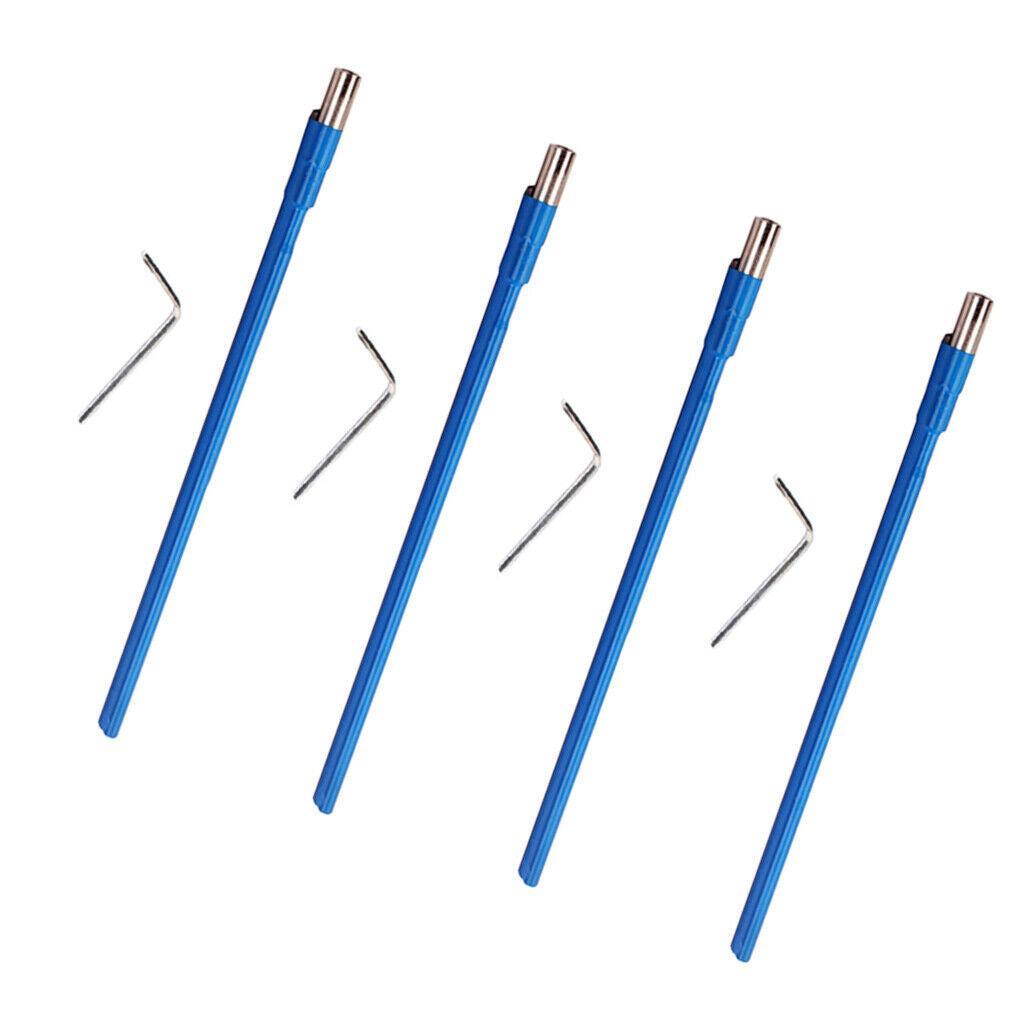 4   Set   Acoustic   Guitar   Two   Way   Truss   Rod   Blue   w /  L   Shape