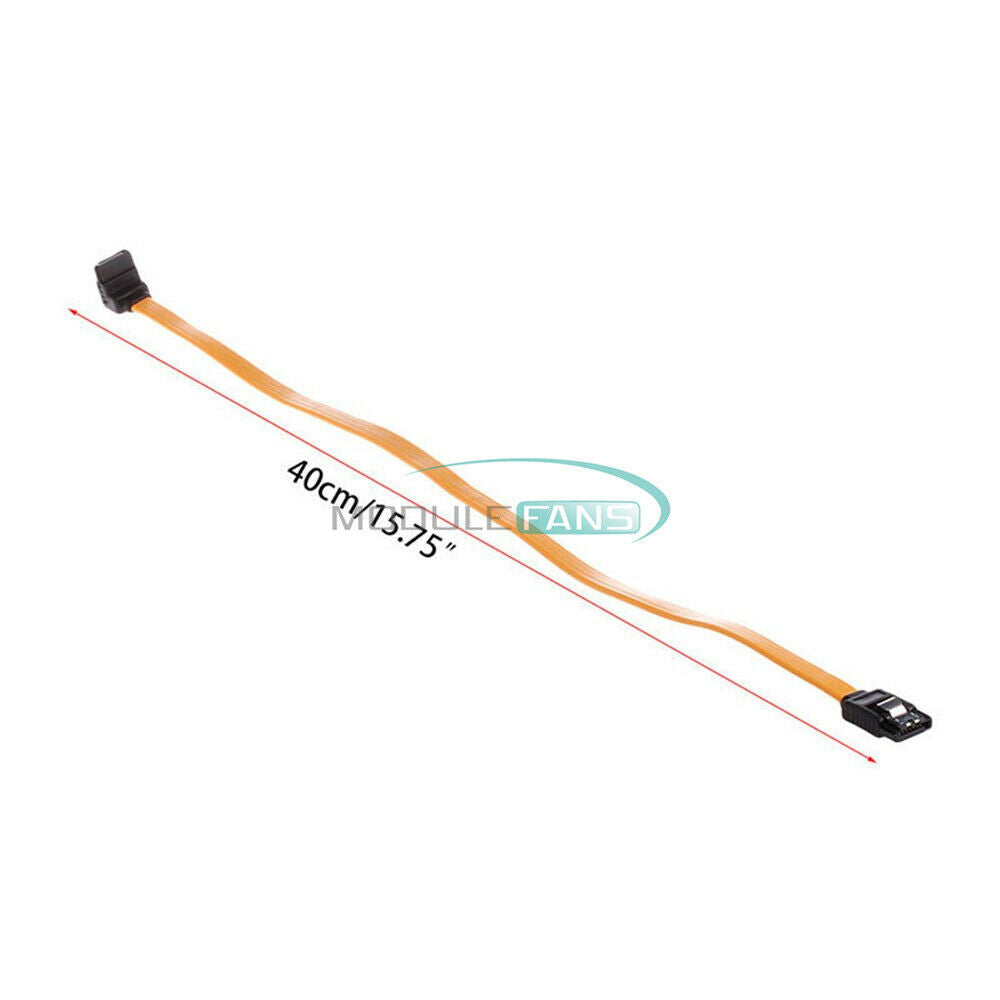 2PCS Serial SATA RAID DATA HDD Hard Straight-Right Angle 45cm Signal Drive Cable