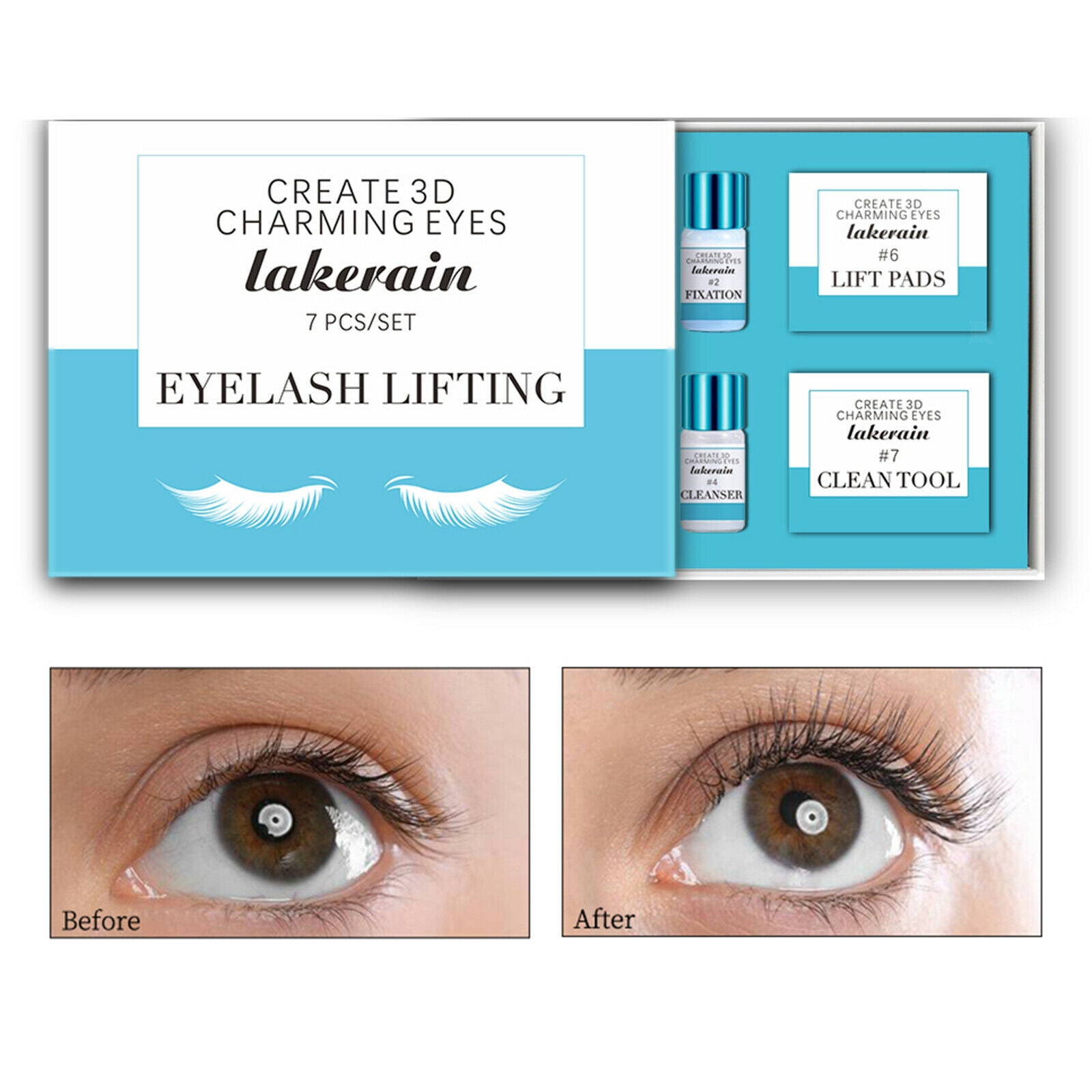 Beauty Professional 7 in 1 Eyelash Lift Kit Tool Lashes Curl Lash Perm Kit
