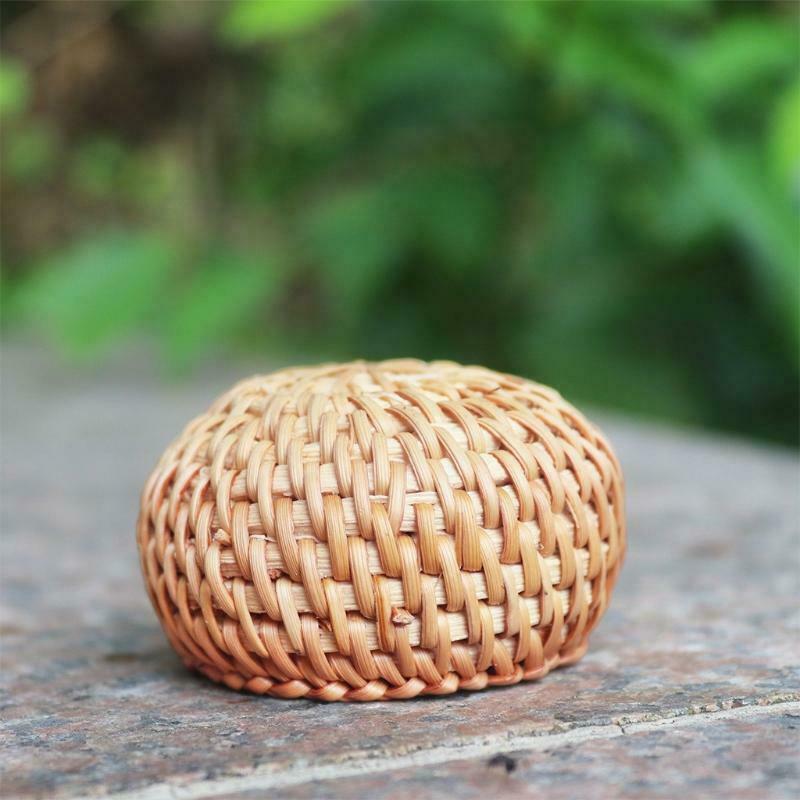 Woven Rattan Incense Stick Burner Holder Retro Handmade Censer Trays Decoration