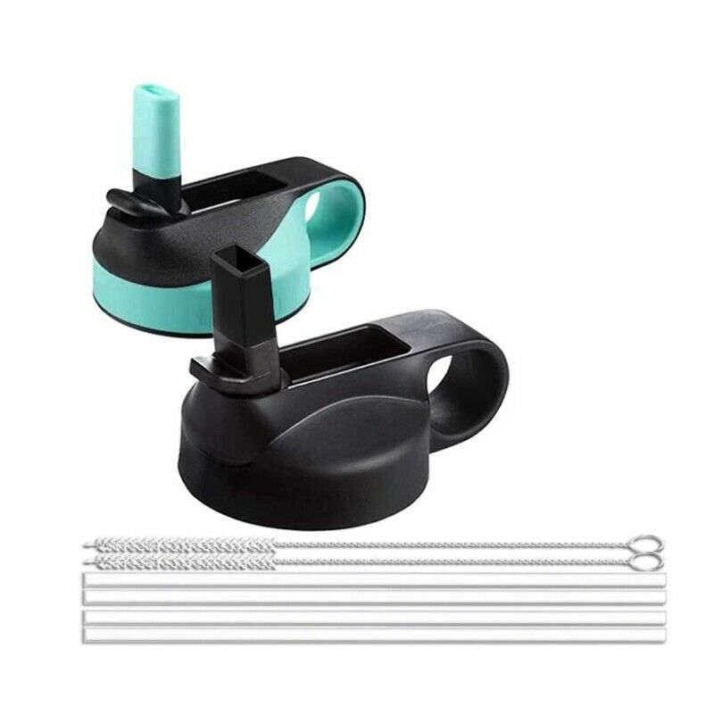 2 Pcs Wide Mouth St Lid Water Bottle St Lid with Sts and Brush for Hydro FlaN6I5