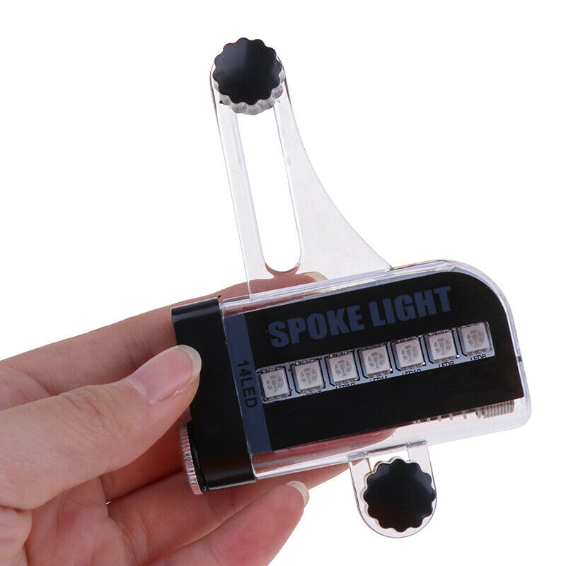 Bicycle Wheel Light Flash 28 RGB LED Light Bicycle Spoke Lamp Nig.l8