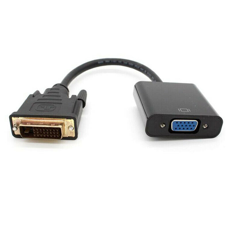 DVI D 24+1 25 Pin Male to VGA Female Adapter 1080P Video Active Cable ConveS FG