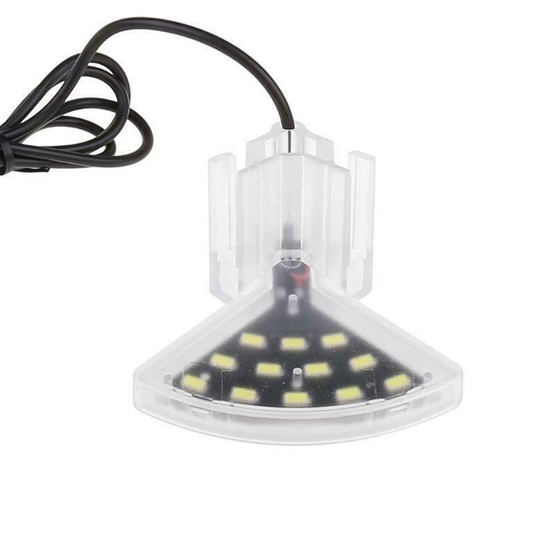 EU 100-240V LED Clip-on Fish Tank Aquarium Lighting Bulb White Light