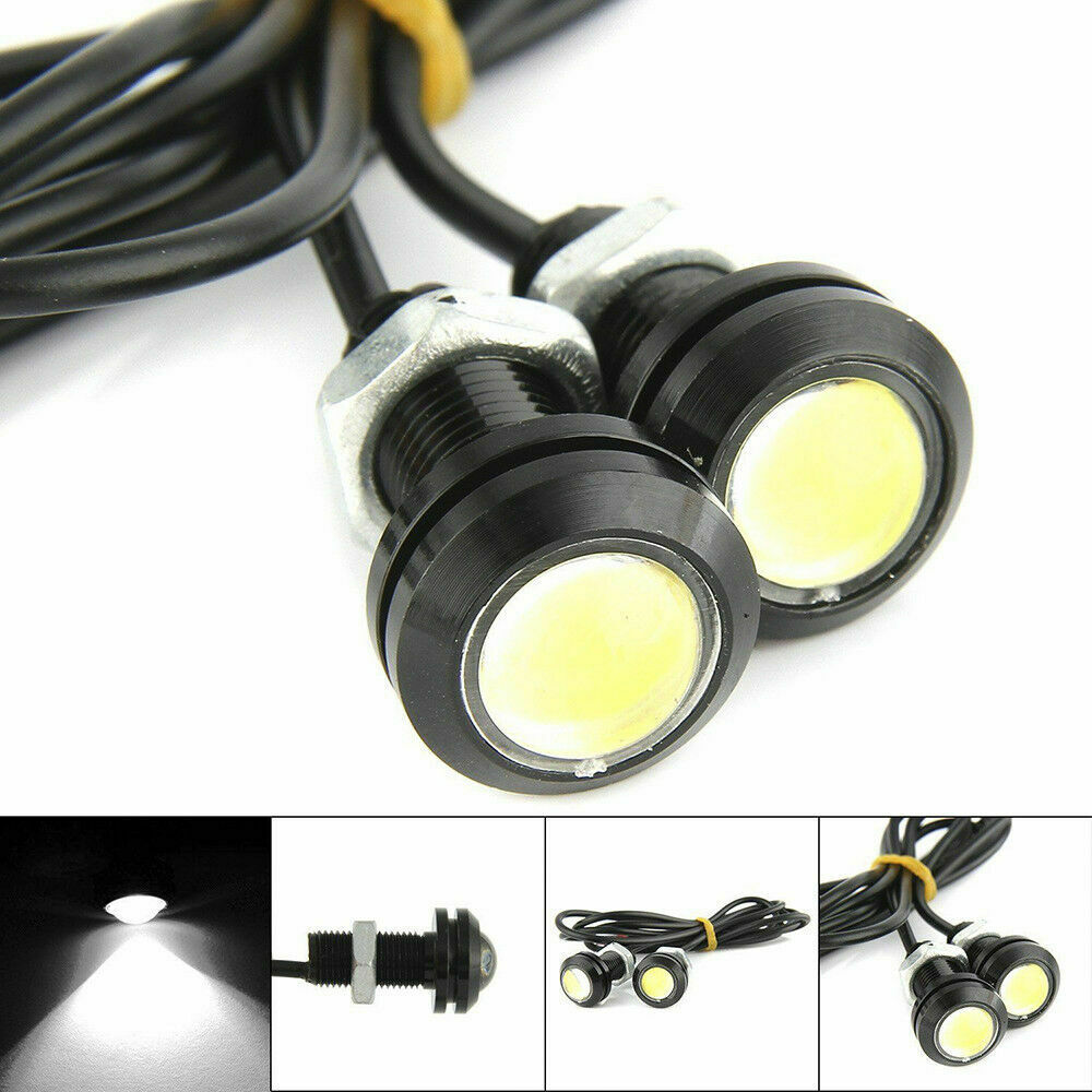 2pc DC 12V 15W Eagle Eye LED White Daytime Running DRL Backup Light Car Lamp Set