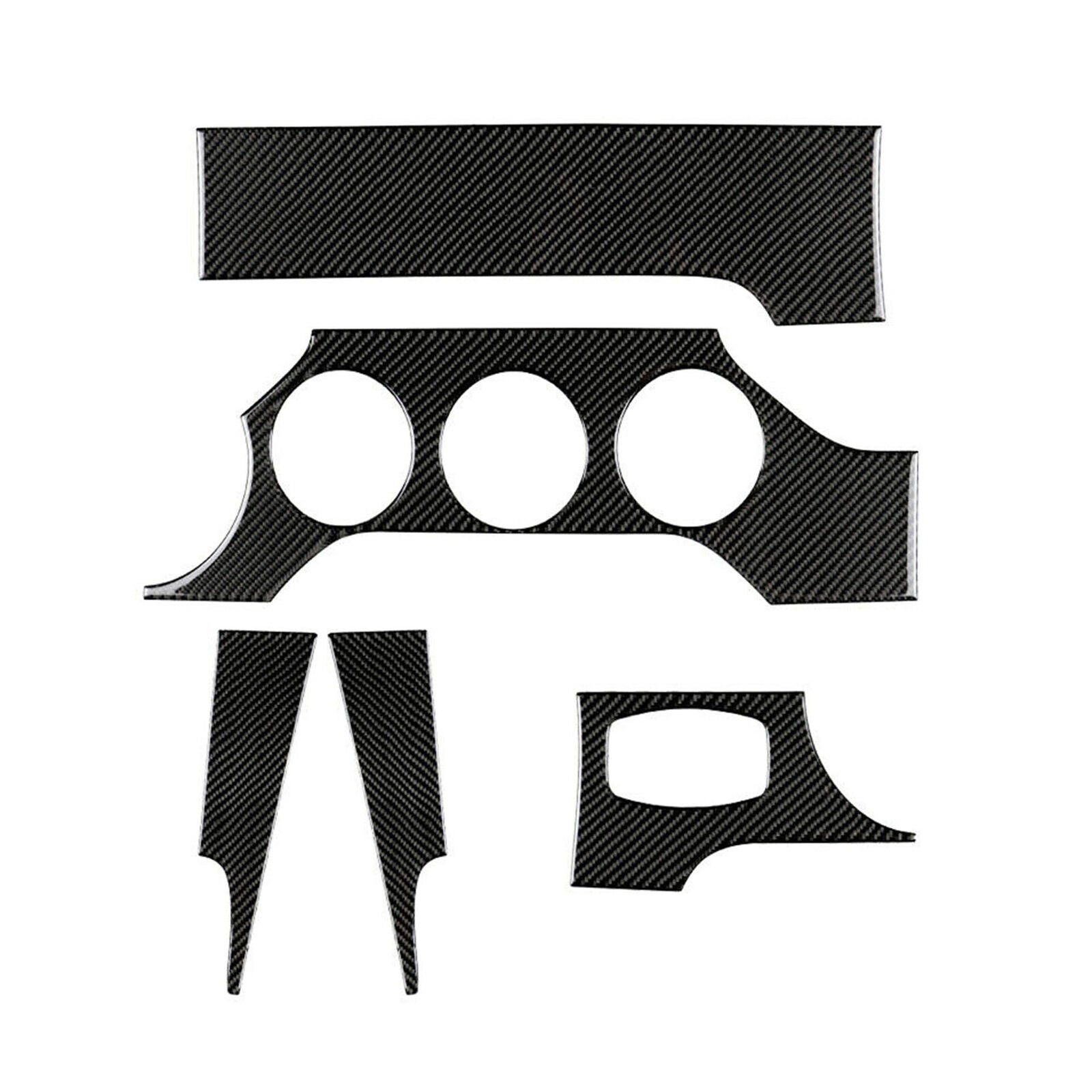 Real Carbon Fiber Car Interior Dashboard Panel Cover Trim For Ford Mustang 15-19