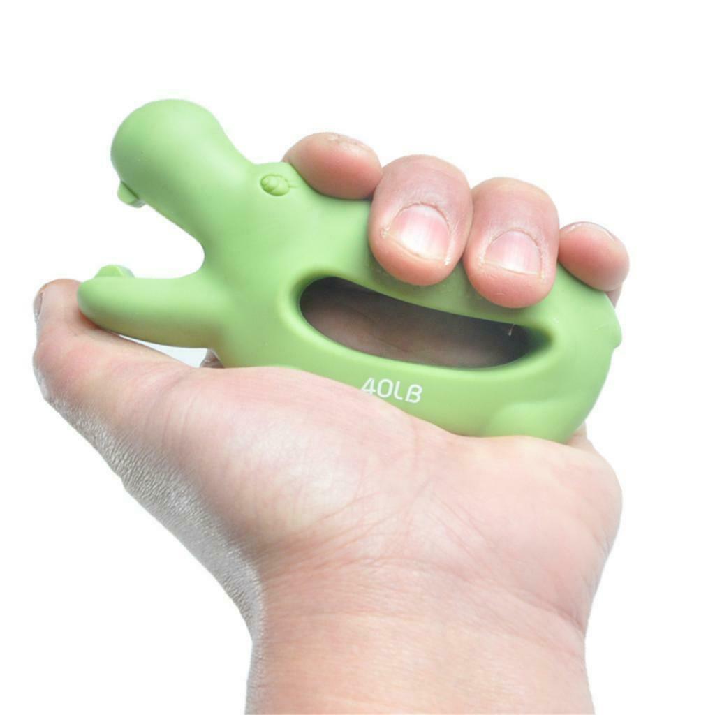 Strength Finger Silicone Hand Grip Muscle Power Training Exerciser Green