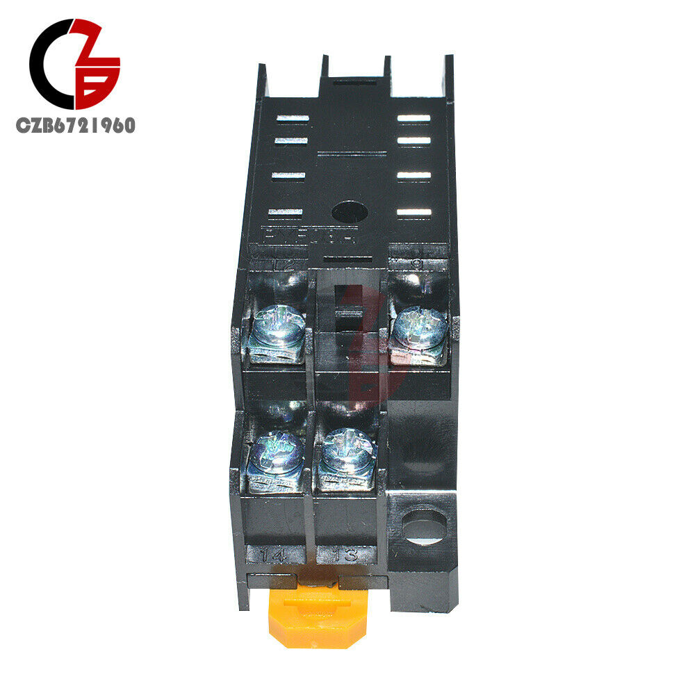 PYF08A Base Copper Relay Socket DC 12V 24V for 8Pin Relay H3Y-2 MY2NJ HH52P ST6P
