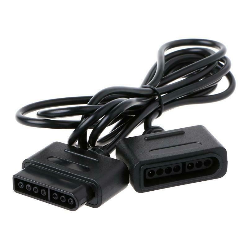 1.8m 5.91ft Extension Cable Cord For SNES Controller Retro-Duo FC Twin