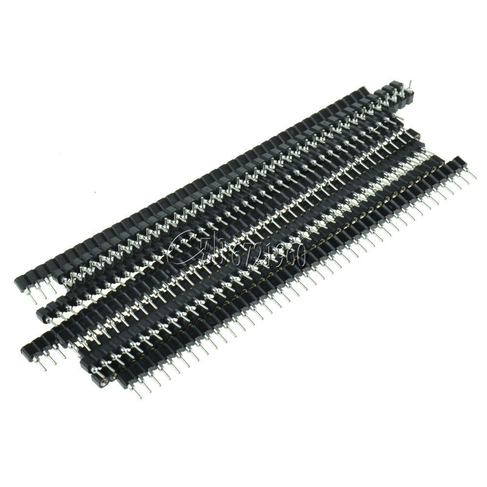 3pcs Single Row 40Pin 2.54mm Round Female Pin Header top high quality