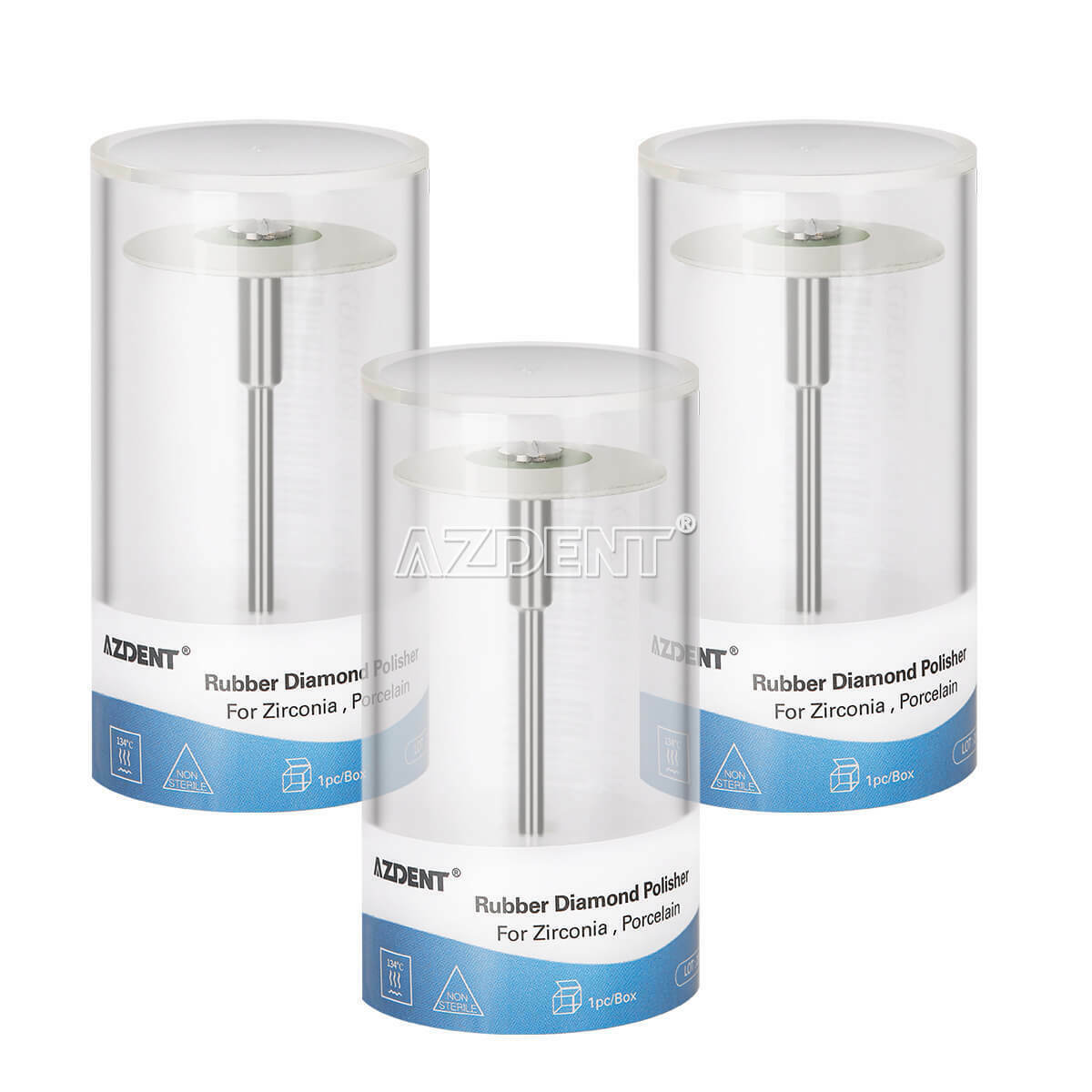 3XDental Rubber Diamond Polisher Polishing F Zirconia Porcelain Ultra Fine