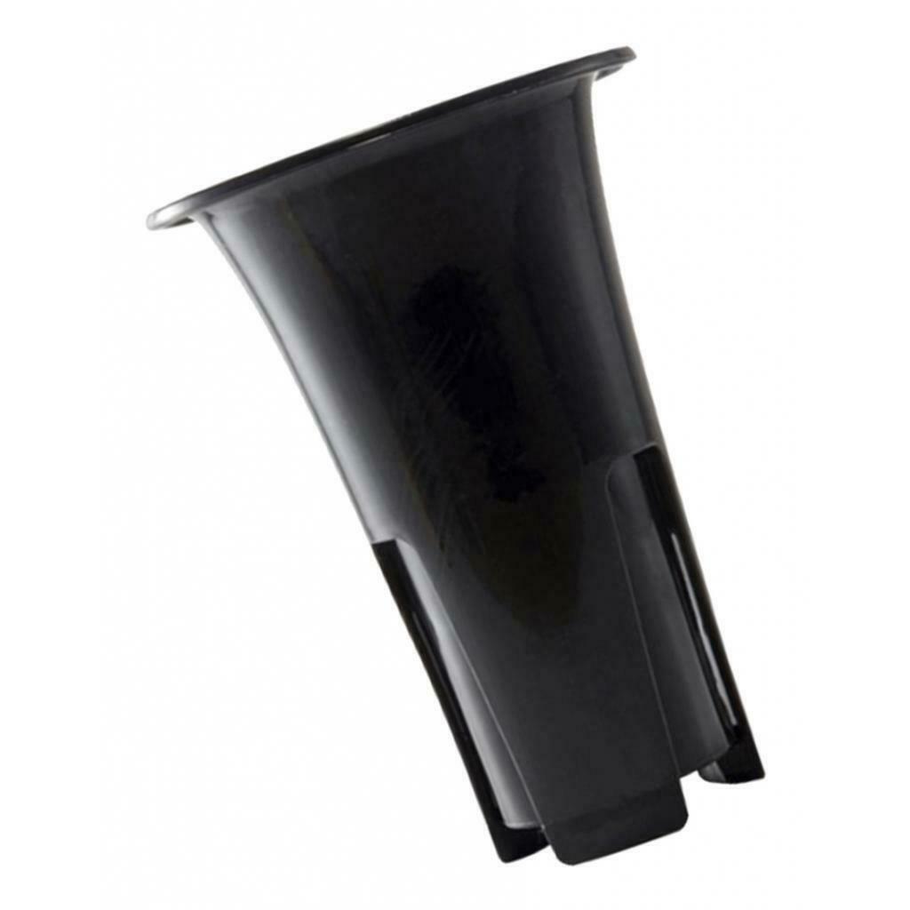 2X Plastic Tall Plant Pots Black Flower Pots Planters for Orchid Cactus XL